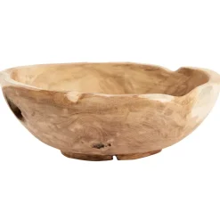 MUUBS teak salad bowl 30 cm, Nature Beige New