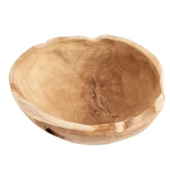 MUUBS teak salad bowl 30 cm, Nature Beige New