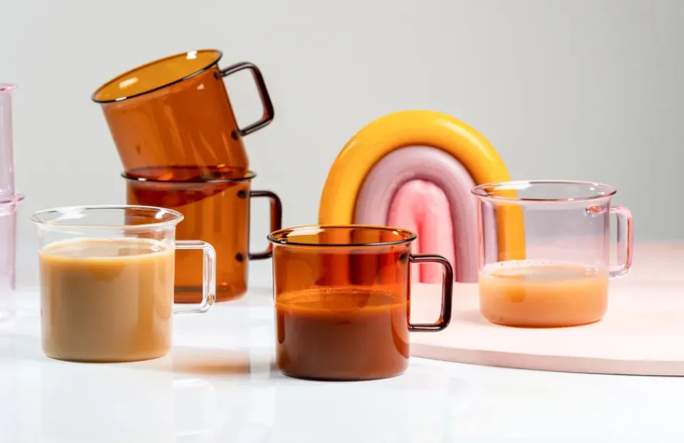 Muurla glassmug 35 cl, Amber Orange Sale