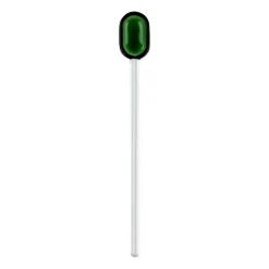 Muurla latte spoon glass 15.5 cm, Green-clear GreenTransparent Discount