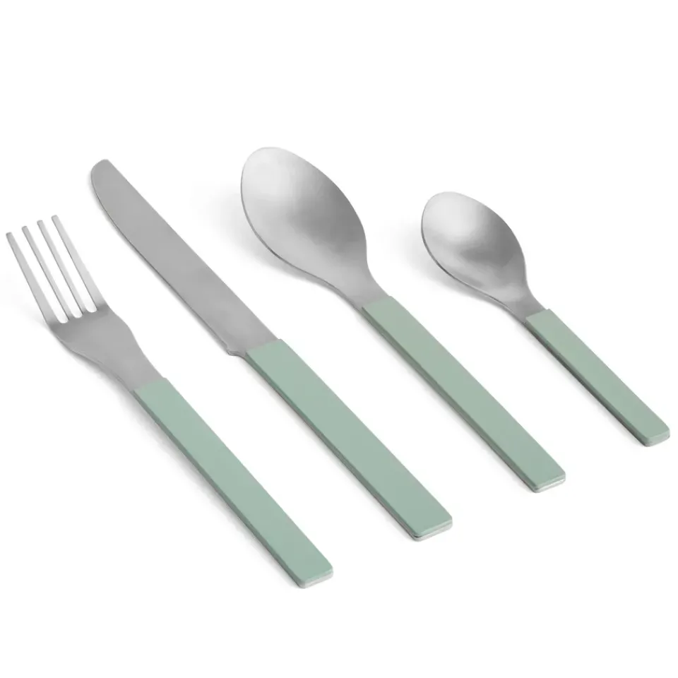 HAY MVS cutlery set 4 pieces, Green Best