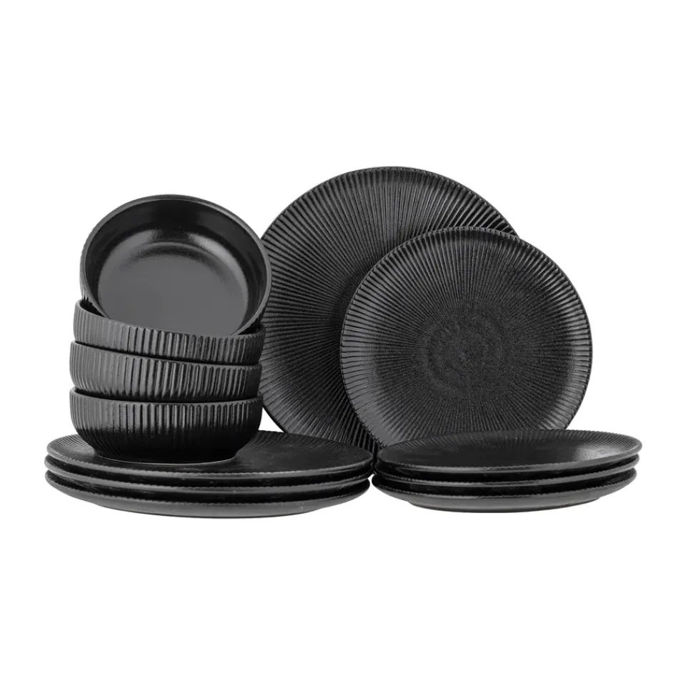 Bloomingville Neri set, 12 pieces, Black