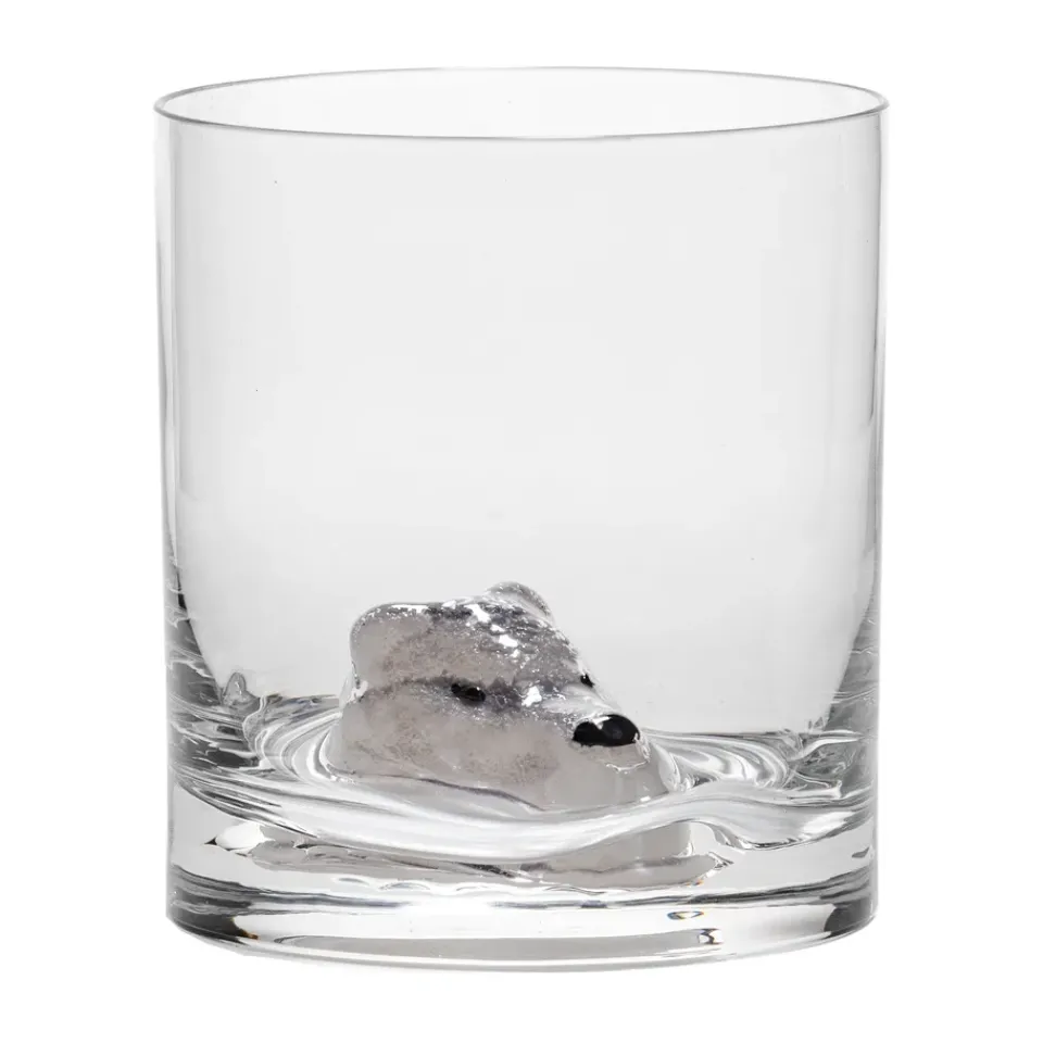 Kosta Boda New Friends glass 46 cl, Arctic fox Transparent New