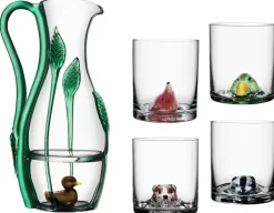 Kosta Boda New Friends glass 46 cl, bear tumbler BrownTransparent Discount