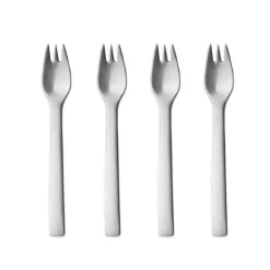 Georg Jensen New York cake fork, 4-pack Silver-coloured New