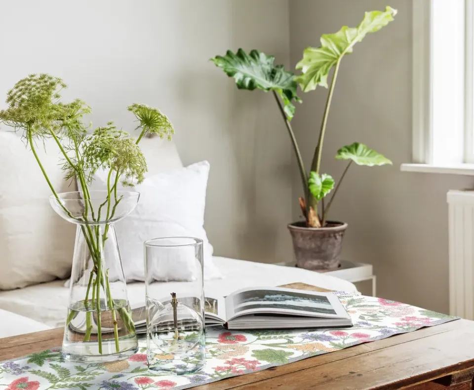 Ekelund Linneväveri Ängsdröm table runner 35x140 cm, Multi Discount