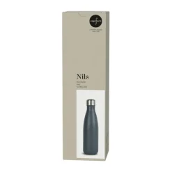 Sagaform Nils steel bottle 50 cl, Gray Grey Online