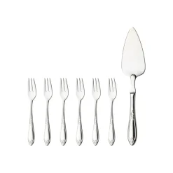 Hardanger Bestikk Nina cake set 7 pieces, 7 pieces Silver-coloured Online