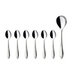 Hardanger Bestikk Nina dessert set 7 pieces, Stainless steel Silver-coloured Clearance