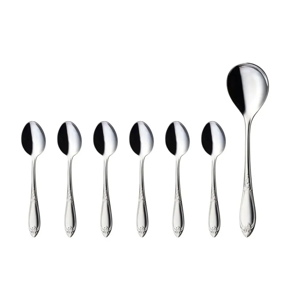 Hardanger Bestikk Nina dessert set 7 pieces, Stainless steel Silver-coloured Clearance