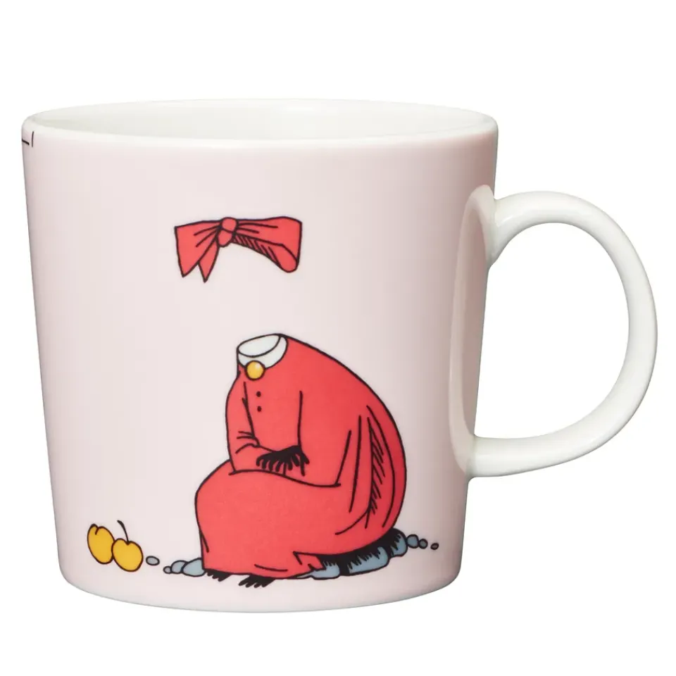 Moomin Arabia Ninny Moomin mug, Powder PinkRedWhite Hot