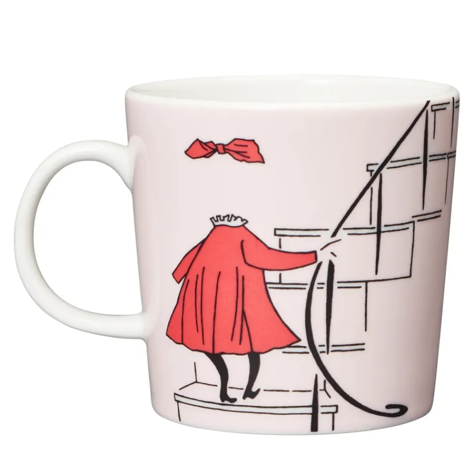 Moomin Arabia Ninny Moomin mug, Powder PinkRedWhite Hot