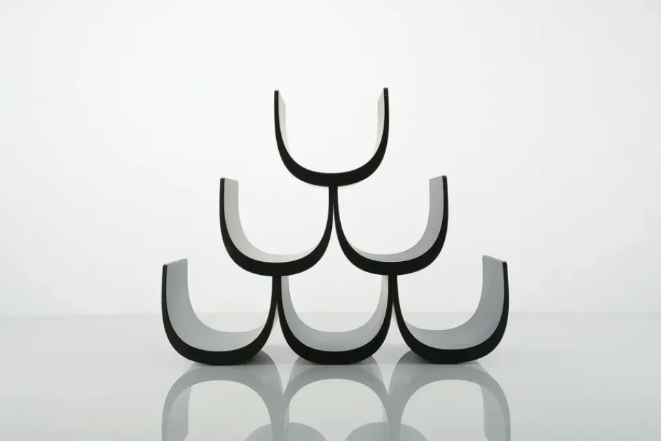 Alessi Noè wine stand, Black