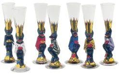 Orrefors Nobel Snaps glass 4 cl, Red Hot