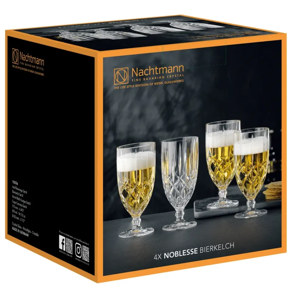Nachtmann Noblesse beer glass 42,5 cl 4-pack, clear Transparent Sale
