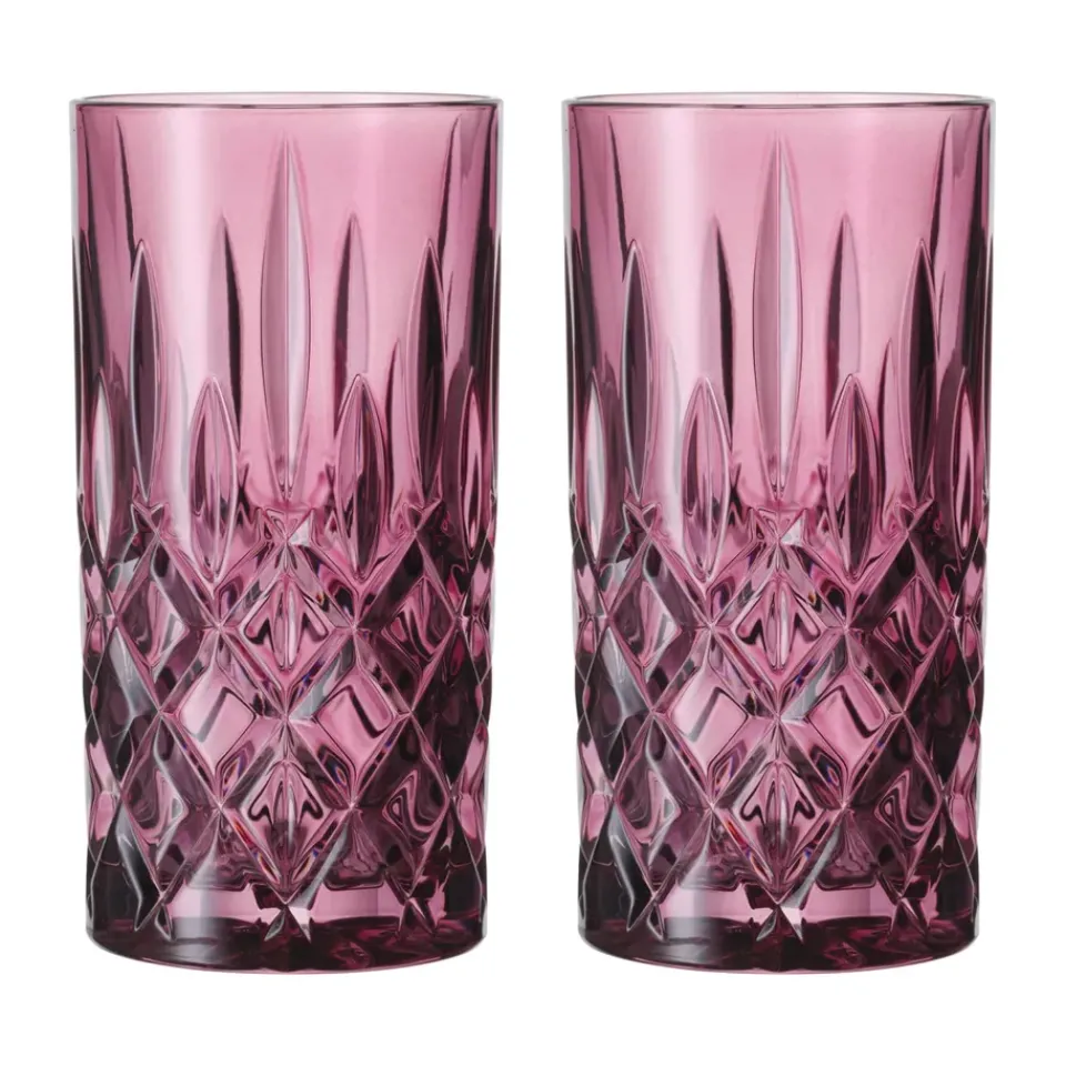 Nachtmann Noblesse Longdrink glass 39.5 cl 2-pack, Berry Purple