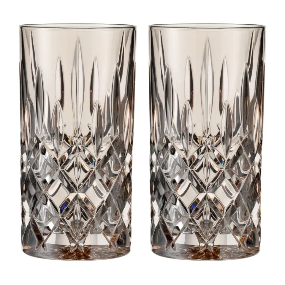 Nachtmann Noblesse Longdrink glass 39.5 cl 2-pack, Taupe Beige Online