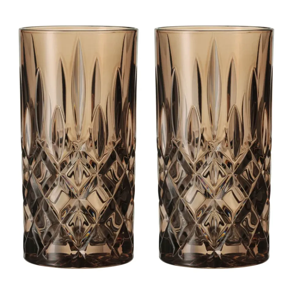 Nachtmann Noblesse Longdrink glass 39.5 cl 2-pack, Tobacco Beige Outlet