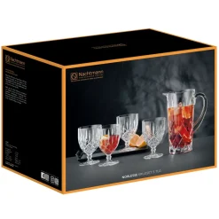 Nachtmann Noblesse set pot and 4 st glass, clear Transparent Discount
