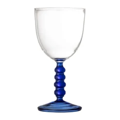 Bloomingville Noemi wine glass 22 cl, Blue Discount