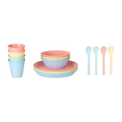 Koziol Nora Macarons dinnerware set 16 pieces, Multi Discount