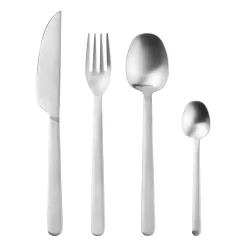 Broste Copenhagen Nordic Bistro cutlery 16 pieces, Mat satin Silver-coloured Sale