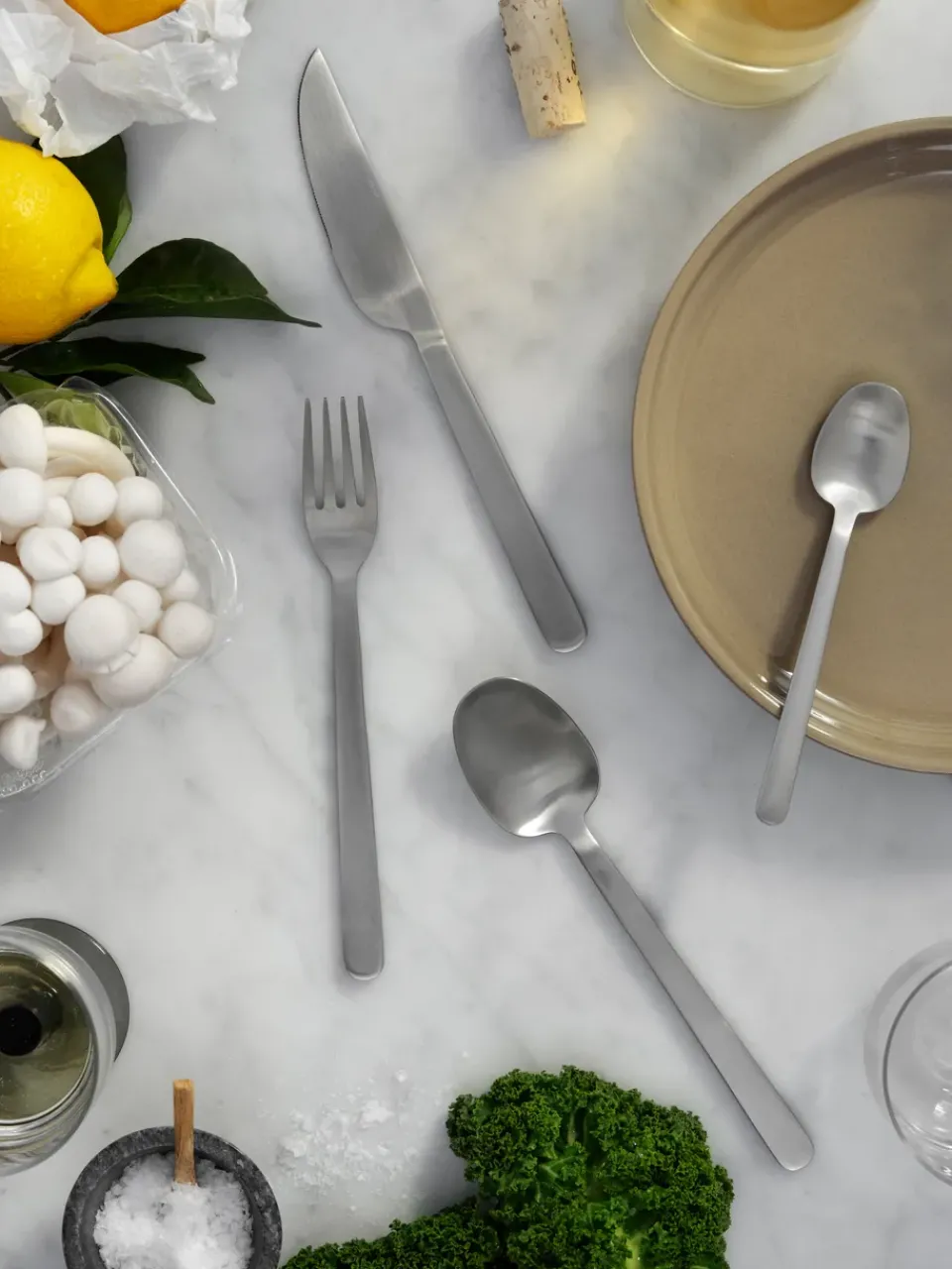 Broste Copenhagen Nordic Bistro cutlery 16 pieces, Mat satin Silver-coloured Sale