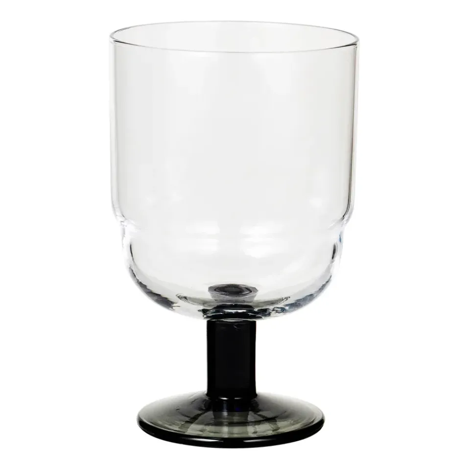 Broste Copenhagen Nordic Bistro red wine glass 25 cl, Clear-smoke stem Transparent New