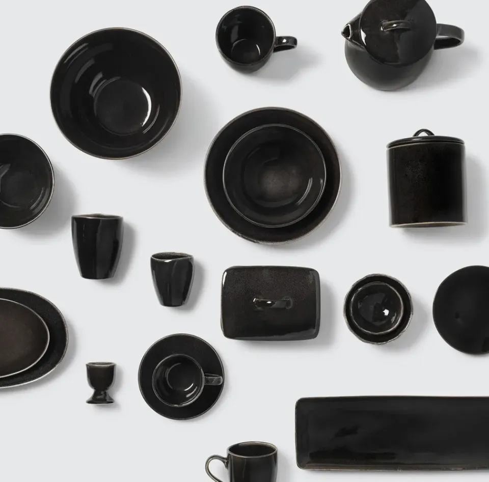 Broste Copenhagen Nordic Coal egg cup, 6.5 cm Black Discount