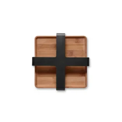 Eva Solo Nordic Kitchen bamboo napkin holder, 19x19 cm Black Best