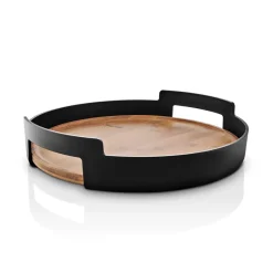 Eva Solo Nordic Kitchen bamboo serving tray, Ø35 cm Black