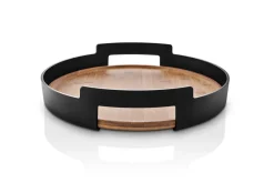 Eva Solo Nordic Kitchen bamboo serving tray, Ø35 cm Black