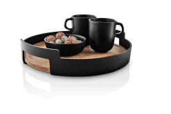 Eva Solo Nordic Kitchen bamboo serving tray, Ø35 cm Black