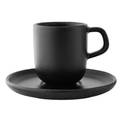 Eva Solo Nordic Kitchen espresso cup with saucer, Black Outlet