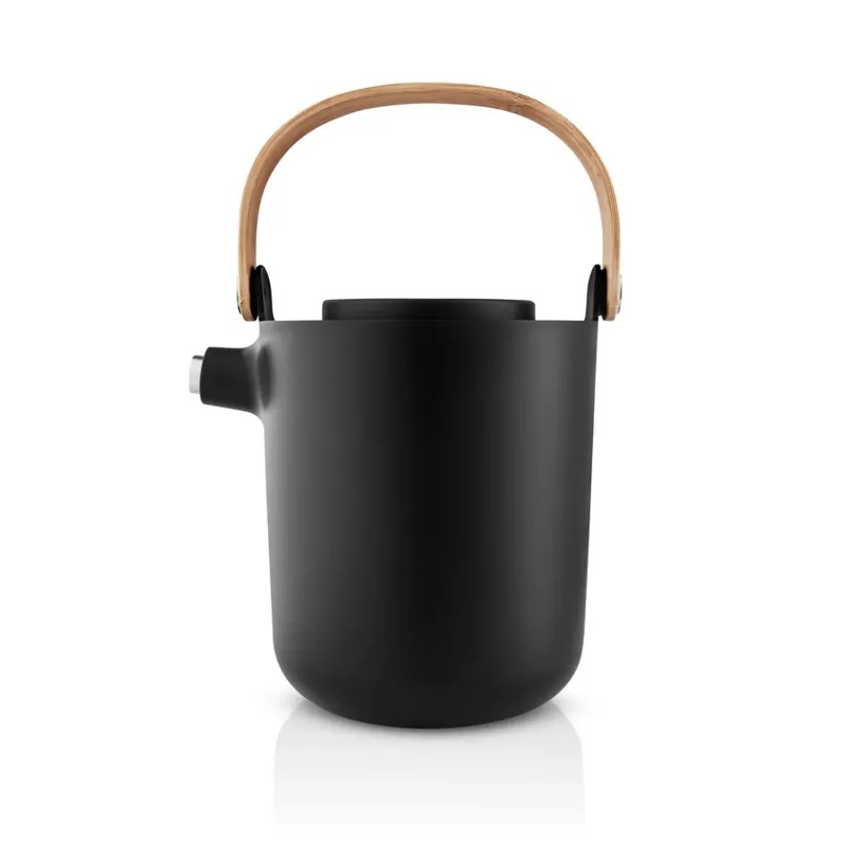 Eva Solo Nordic kitchen thermos jug for tea 1 L, Black Hot