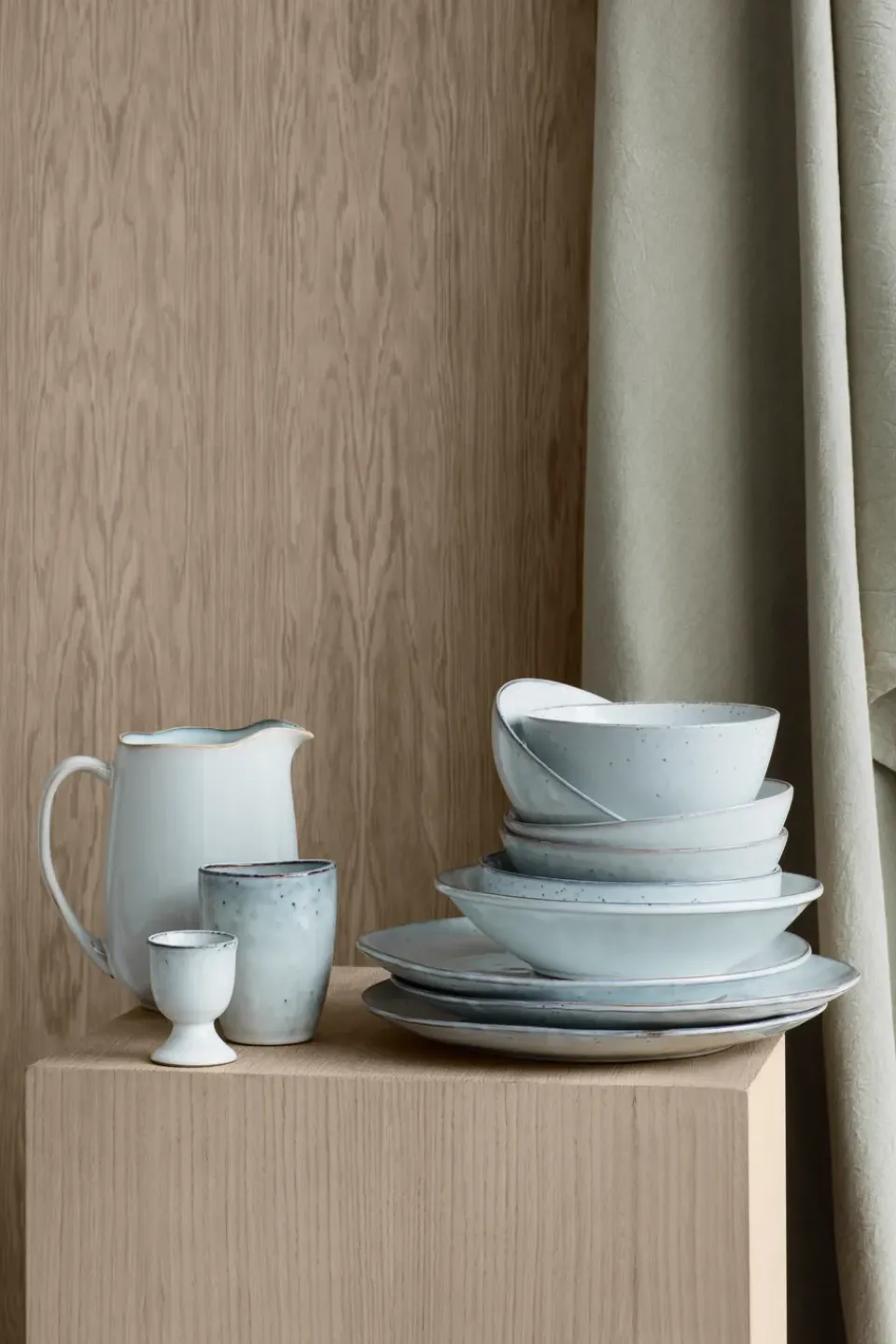 Broste Copenhagen Nordic Sand dinner service set, 12 pieces Beige Online