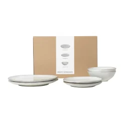 Broste Copenhagen Nordic Sand dinner set for two, 6 pieces Beige Hot