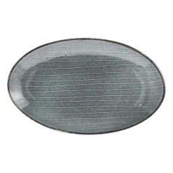 Broste Copenhagen Nordic sea oval serving platter, 13.6x22 cm Blue Discount