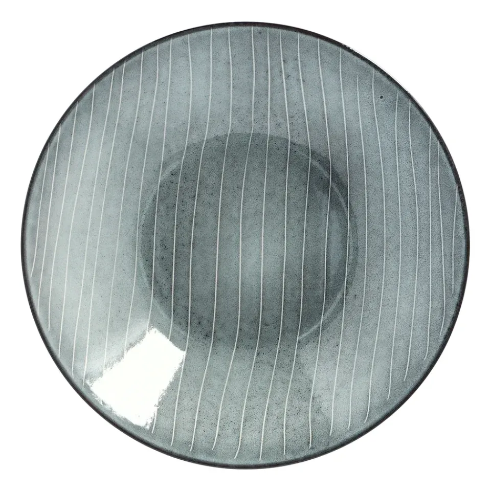 Broste Copenhagen Nordic Sea pasta plate, Ø 22.5 cm Blue Outlet