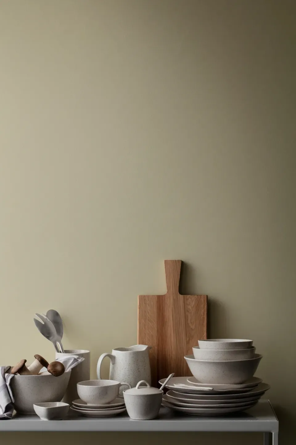 Broste Copenhagen Nordic Vanilla Budda bowl Ø21 cm, Cream with grains BeigeWhite Sale
