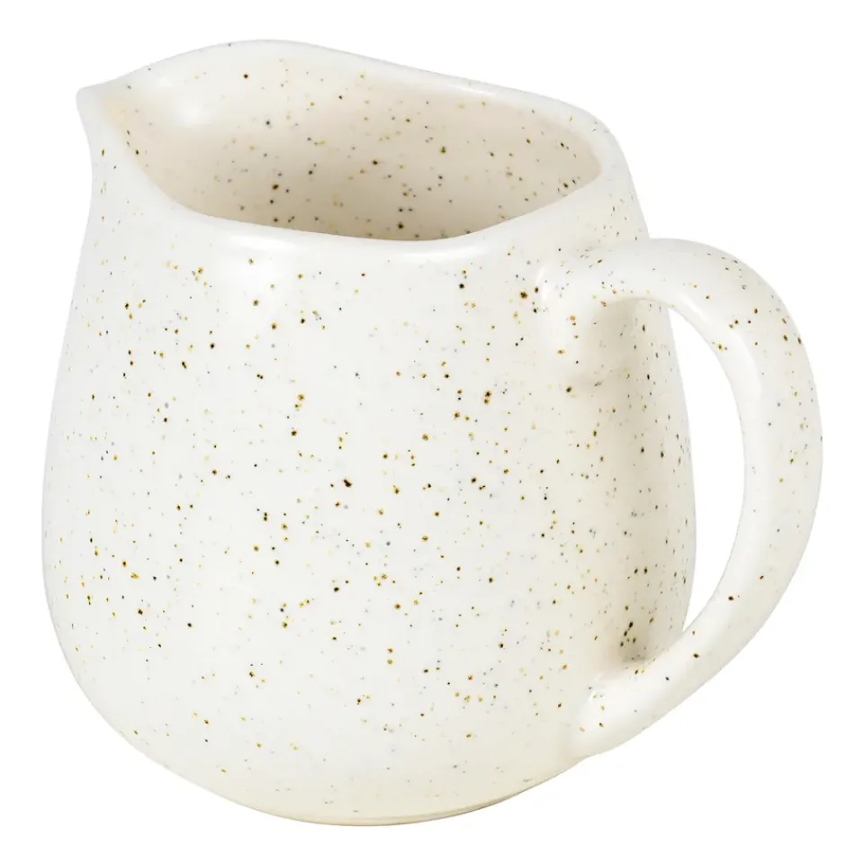Broste Copenhagen Nordic Vanilla milk pitcher 30 cl, Cream with grains BeigeWhite