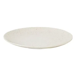 Broste Copenhagen Nordic Vanilla plate Ø26 cm, Cream with grains BeigeWhite New