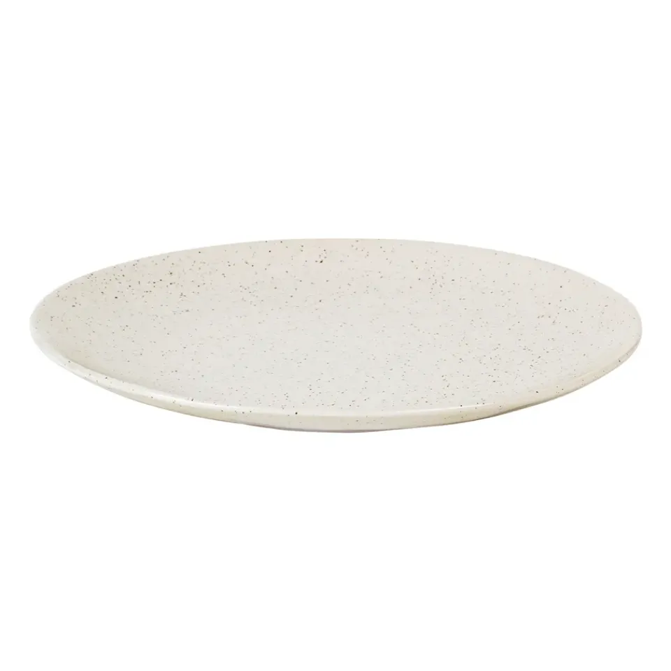 Broste Copenhagen Nordic Vanilla plate Ø26 cm, Cream with grains BeigeWhite New