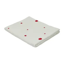 OYOY Nori tablecloth 140x260 cm, White-cherry red WhiteRed Online