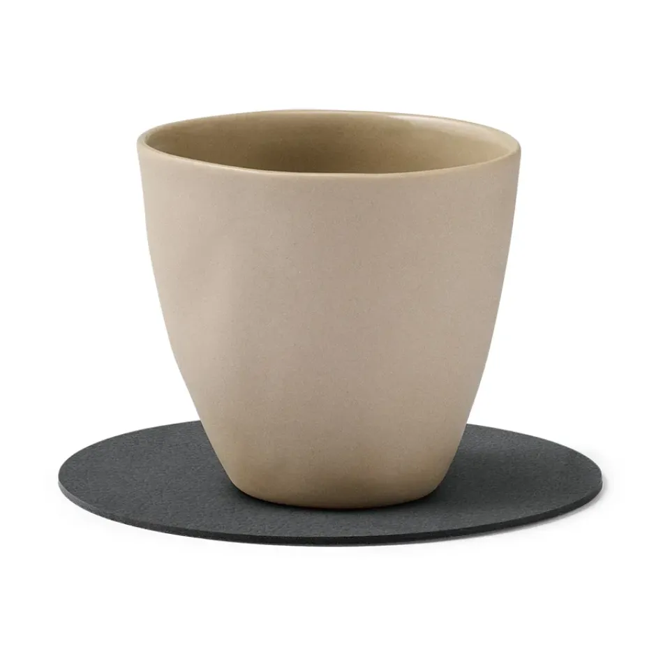 LIND DNA Nupo coaster circle, anthracite Grey New