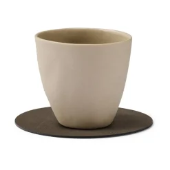 LIND DNA Nupo coaster circle, Caviar Brown Best
