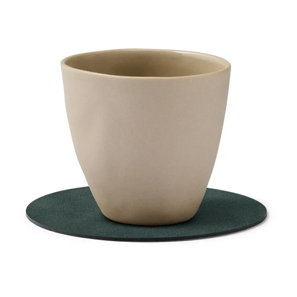 LIND DNA Nupo coaster circle, dark Green Best