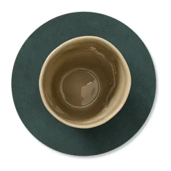LIND DNA Nupo coaster circle, dark Green Best