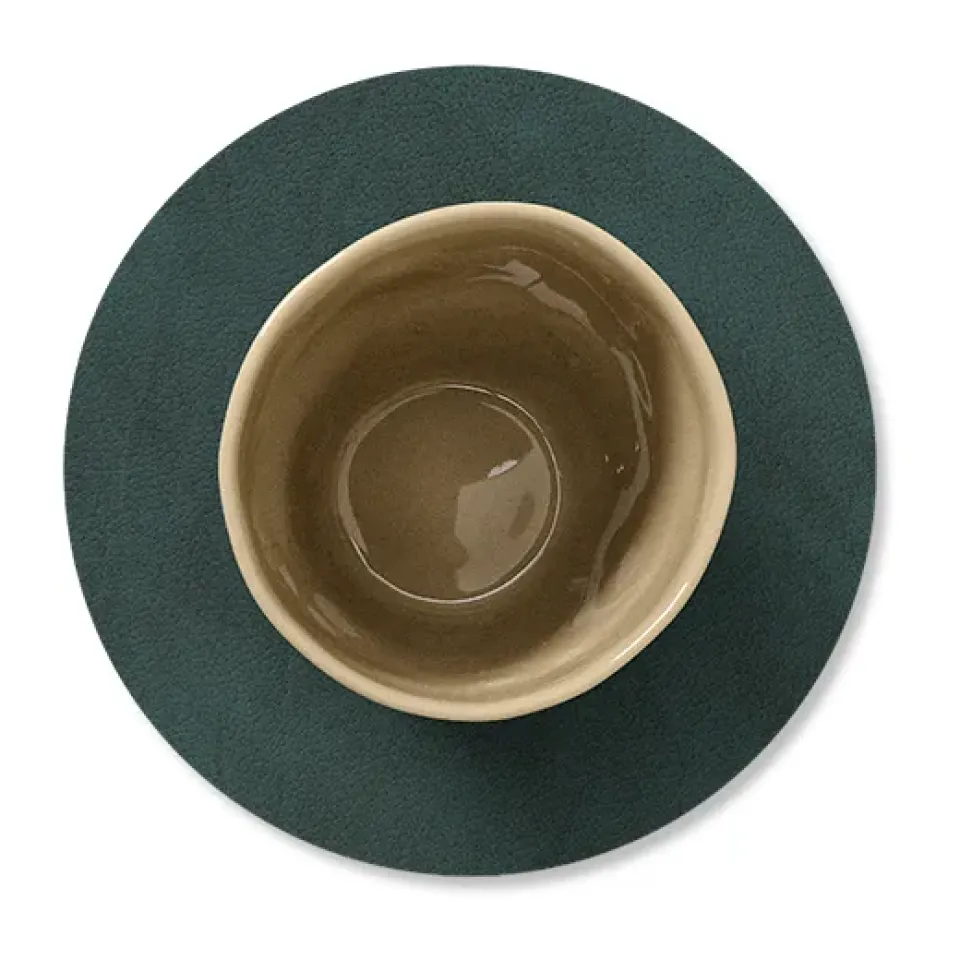 LIND DNA Nupo coaster circle, dark Green Best
