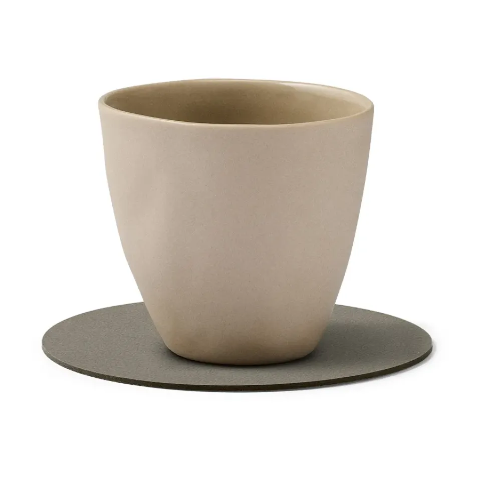 LIND DNA Nupo coaster circle, Flint Grey Hot